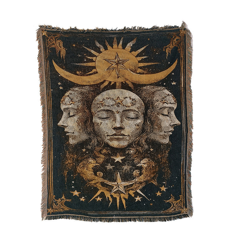 Astrological Themed Tapestry Blanket