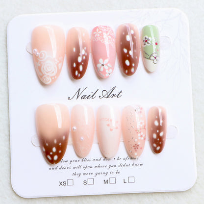 Artistic Floral Press-On Nail Collection Acalora