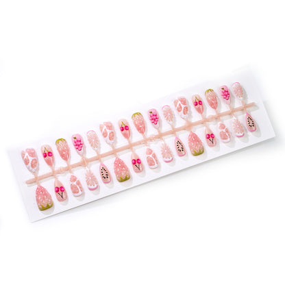 Artistic Fruit-Inspired Press-On Nail Set Acalora