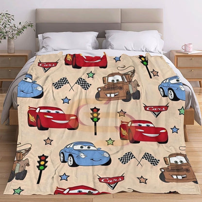 Cartoon-Themed Fleece Blanket