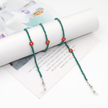 Floral Beaded Eyewear Chain Acalora