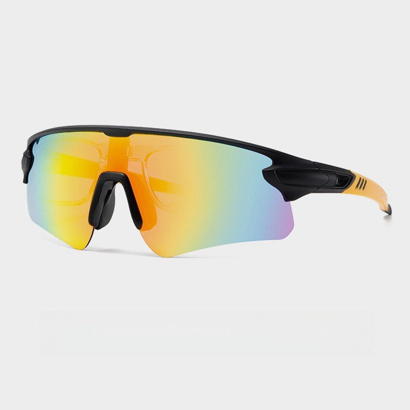 Unisex sporty high-performance sunglasses with aerodynamic design and adjustable nose pad Bowlift