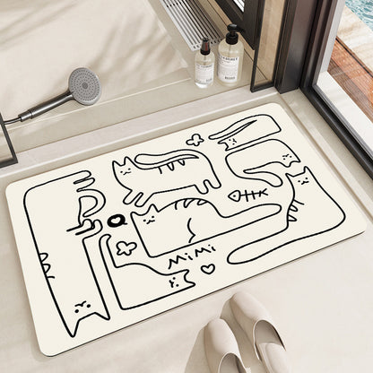 Decorative Bathroom Mat Acalora