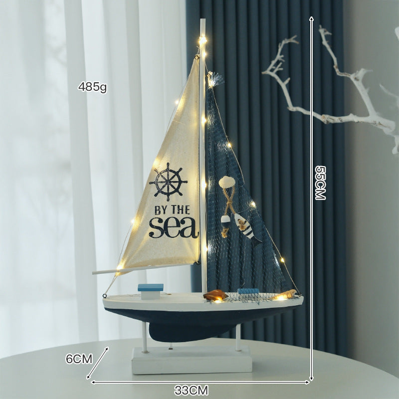 Nautical Sailboat Figurine Display