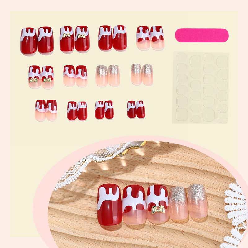 Festive Themed Press-On Nail Set Acalora