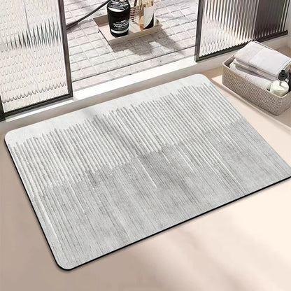 Geometric Pattern Soft Memory Foam Bath Mat Acalora