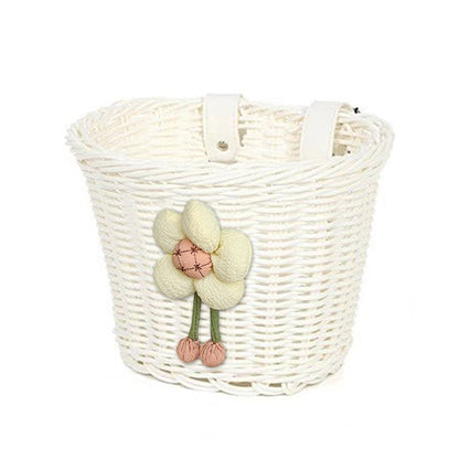 Floral-Embellished Bicycle Basket Bowlift