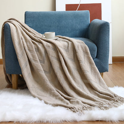 Cozy Textured Throw Blanket