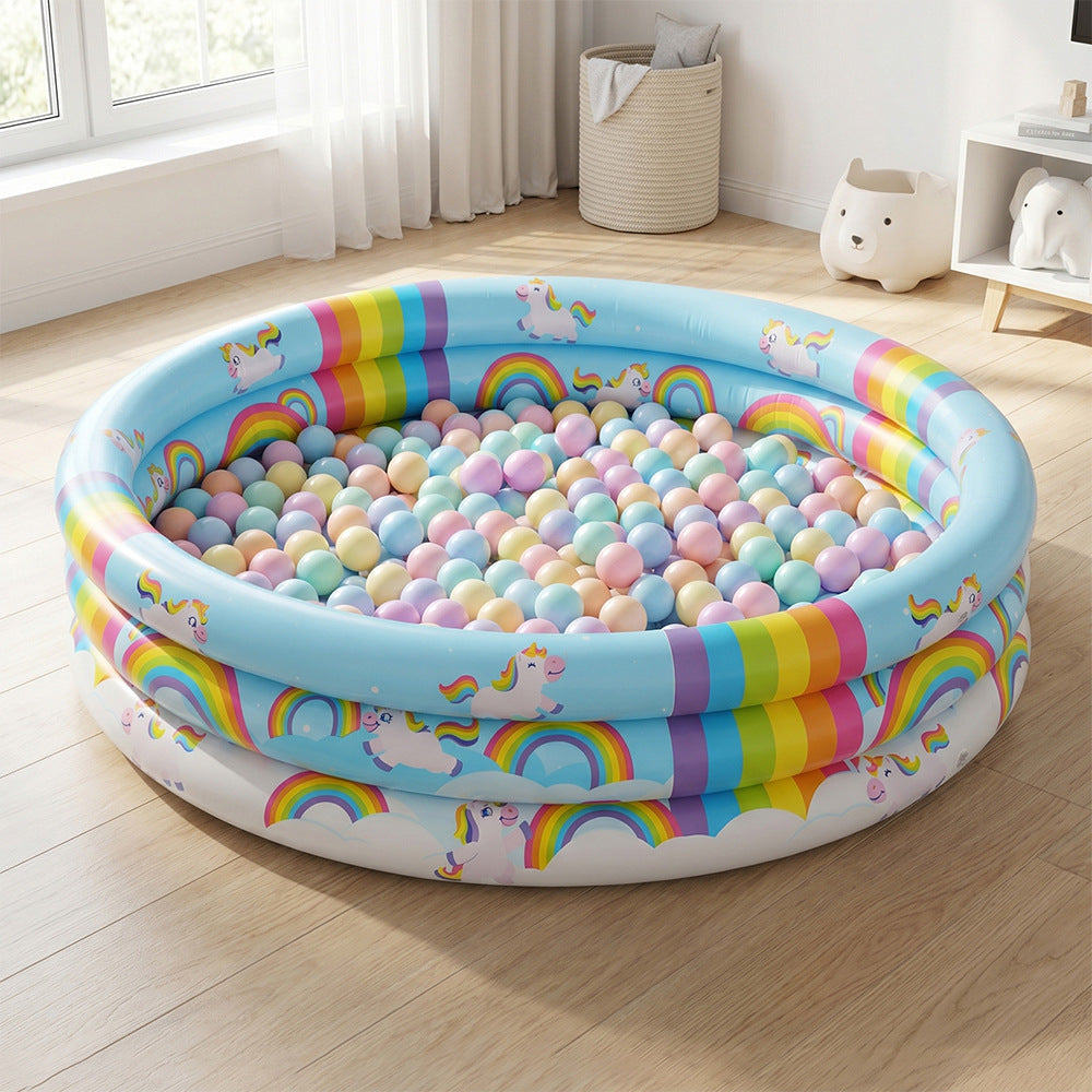 Unisex Inflatable Children's Swimming Pool with Unicorn Motif Brehn
