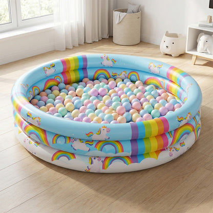 Unisex Inflatable Children's Swimming Pool with Unicorn Motif Brehn