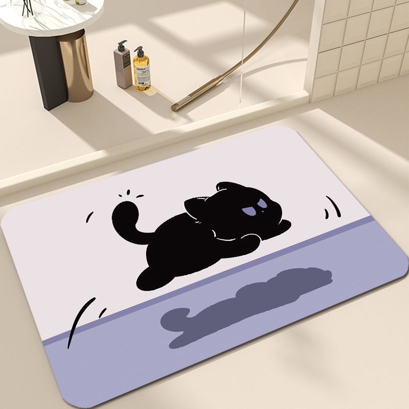 Cute Cat Design Bath Mat