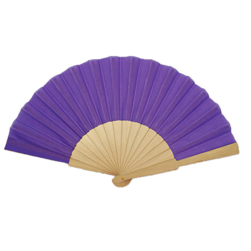 Ladies' elegant hand fan made of lightweight fabric with an elaborate folding pattern Brehn