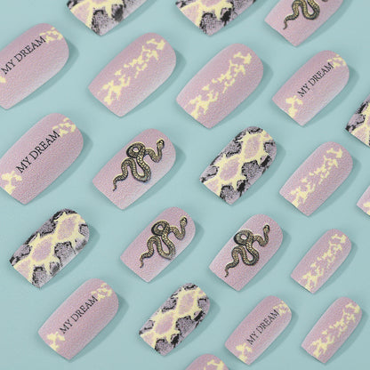 Creative Nail Art with Snake Design Acalora
