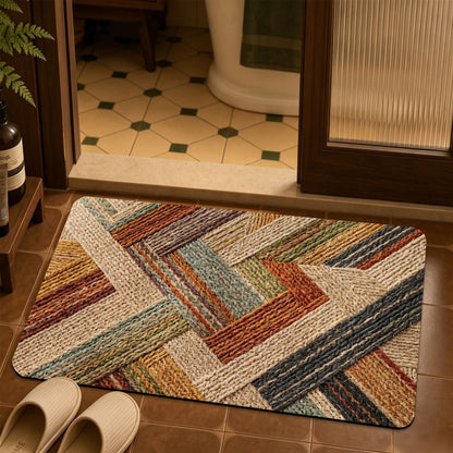 Heart Pattern Decorative Bath Mat Acalora
