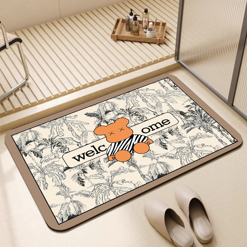 Artistic Cartoon Entrance Mat Acalora