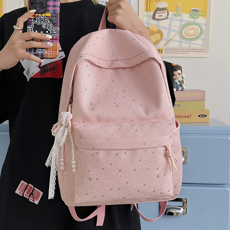 Girls Decorative Star Pattern Acalora