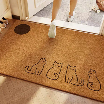 Artistic Cactus Welcome Mat