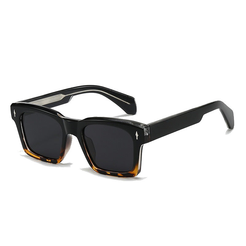 Women's Fashion Square Sunglasses with Trendy Transparent Frame Bowlift