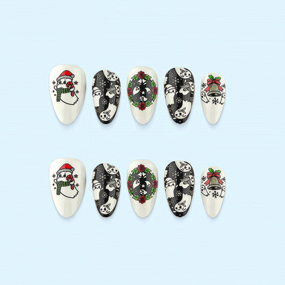 Christmas motif nail set Acalora