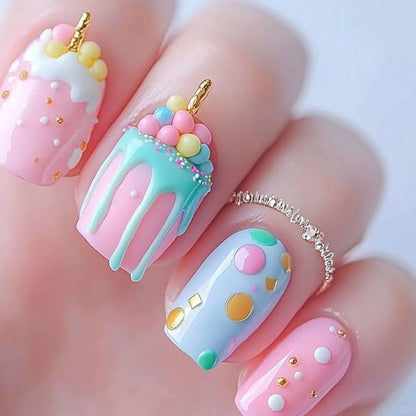Artificial nails in creative dessert design Acalora