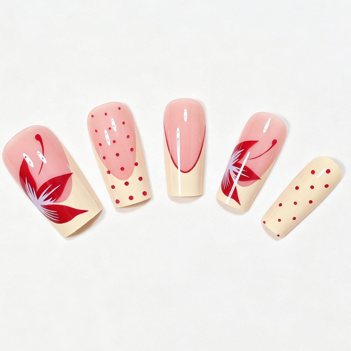 Artistic Press-On Nail Design Acalora