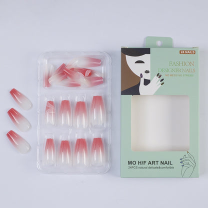 Art nails with elegant ombre and floral pattern Acalora