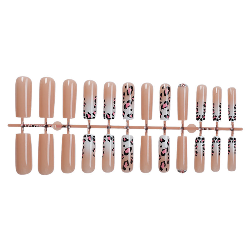Artistic Leopard Print Press-On Nail Kit Acalora