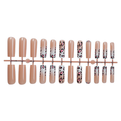 Artistic Leopard Print Press-On Nail Kit Acalora