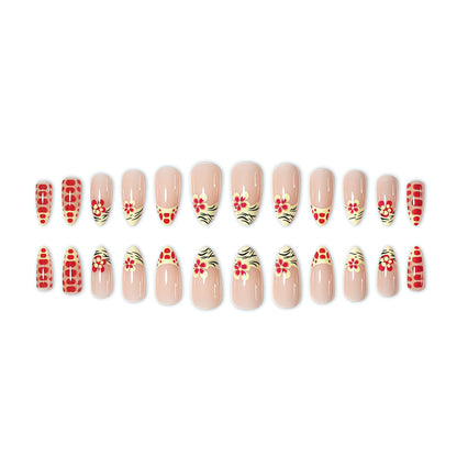 Floral Nail Art Press-On Set Acalora