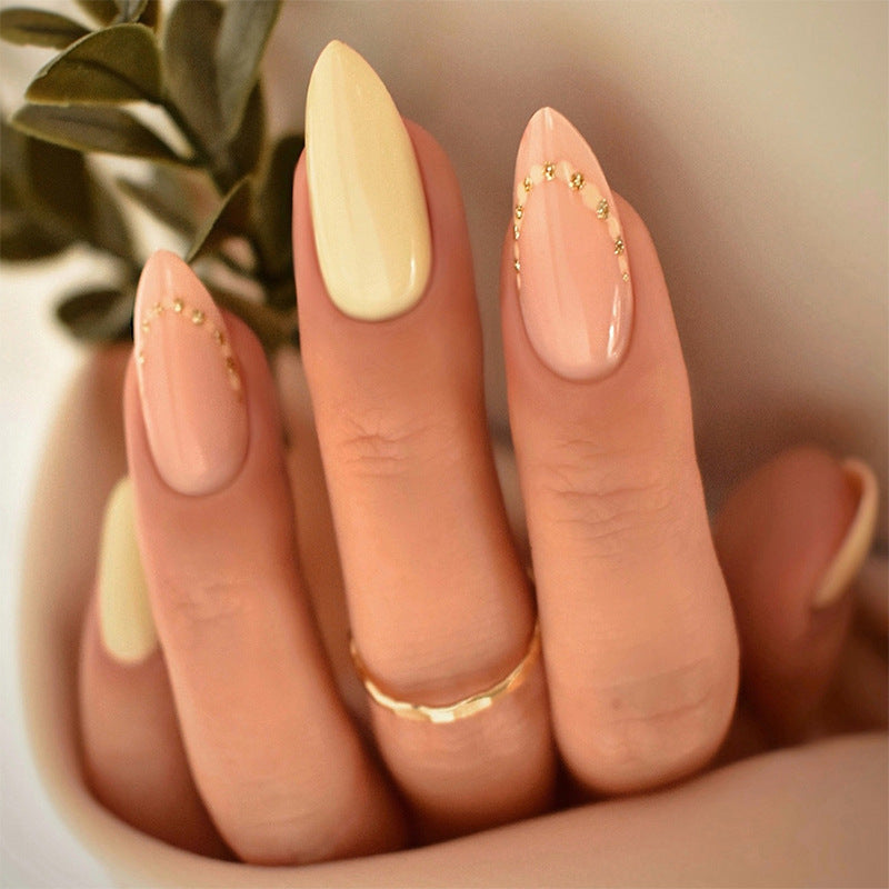Elegant Natural Finish Press-On Nail Set Acalora