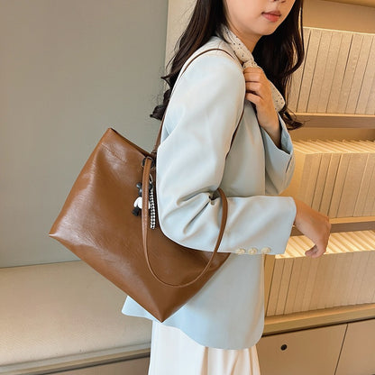 Chic Faux Leather Tote Bag Acalora