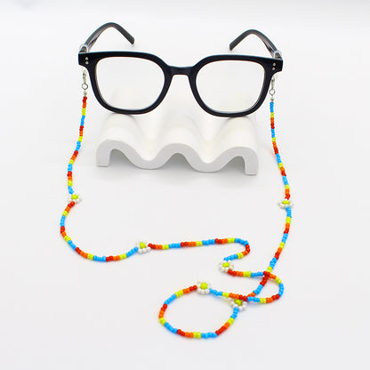 Floral Beaded Eyewear Chain Acalora
