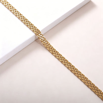 Luxe Interwoven Chain Necklace Acalora