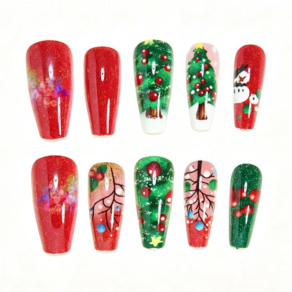 Festive Holiday Nail Art Acalora