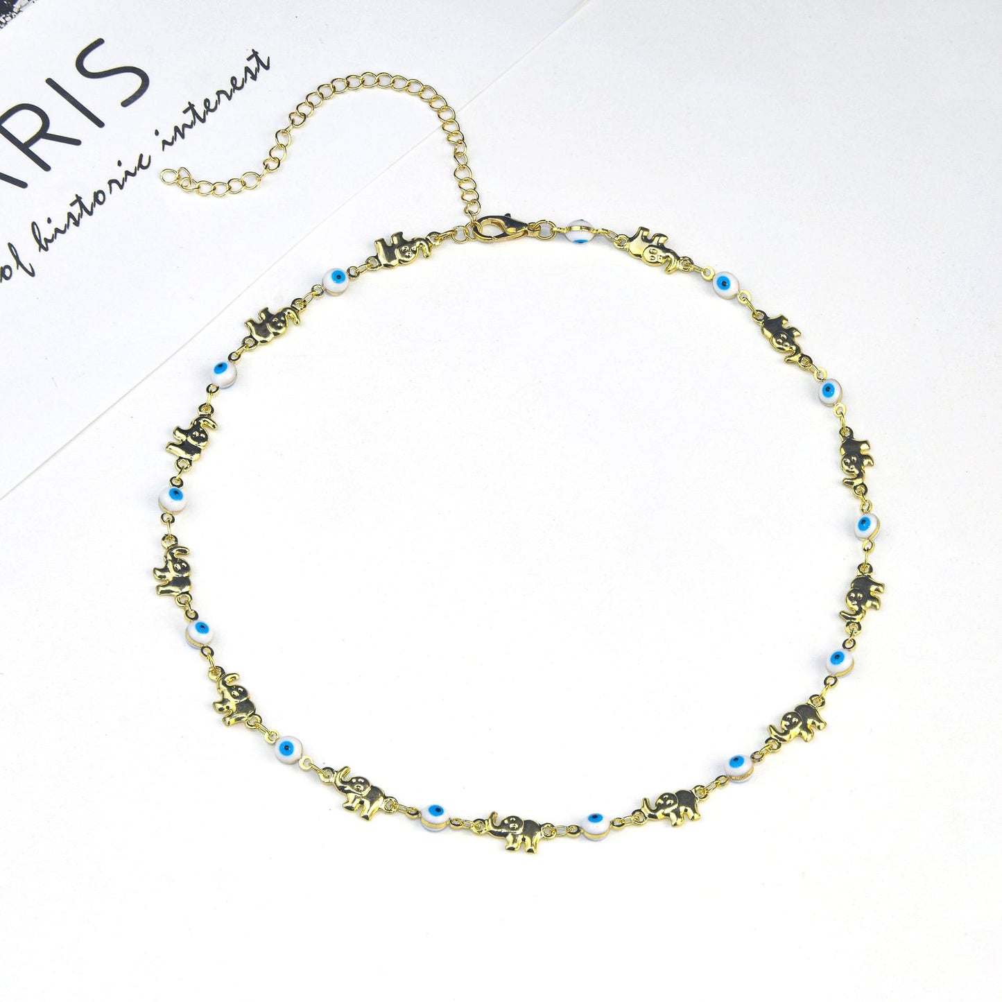 Colorful Elephant Charm Eyewear Chain Acalora