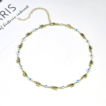 Colorful Elephant Charm Eyewear Chain Acalora