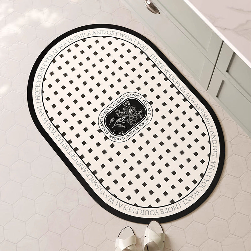 Decorative Floral Bath Mat