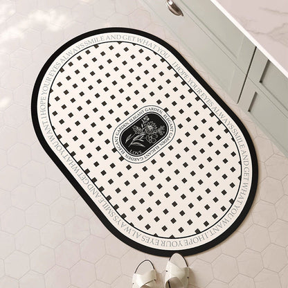 Decorative Floral Bath Mat