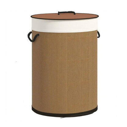 Elegant laundry container with removable lid and sturdy handles Acalora