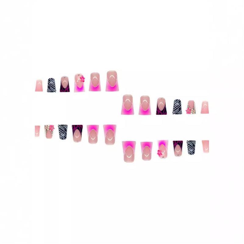 Artistic Long Press-On Nail Design Acalora