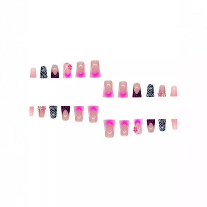 Artistic Long Press-On Nail Design Acalora