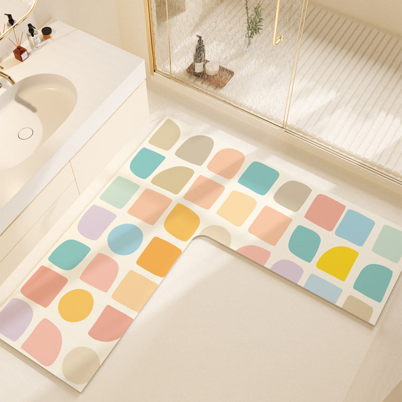 Non-Slip Colorful Bathroom Mat
