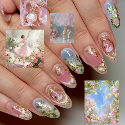 Elegant and playful artificial nails Acalora