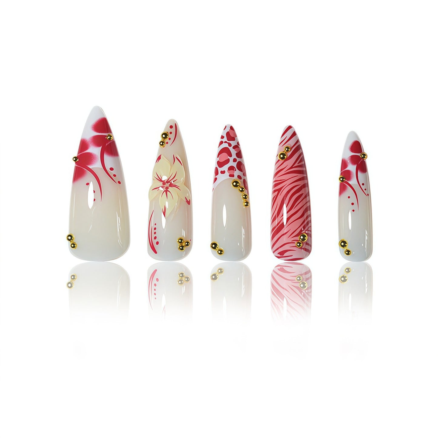 Artistic Stiletto Nail Art Acalora