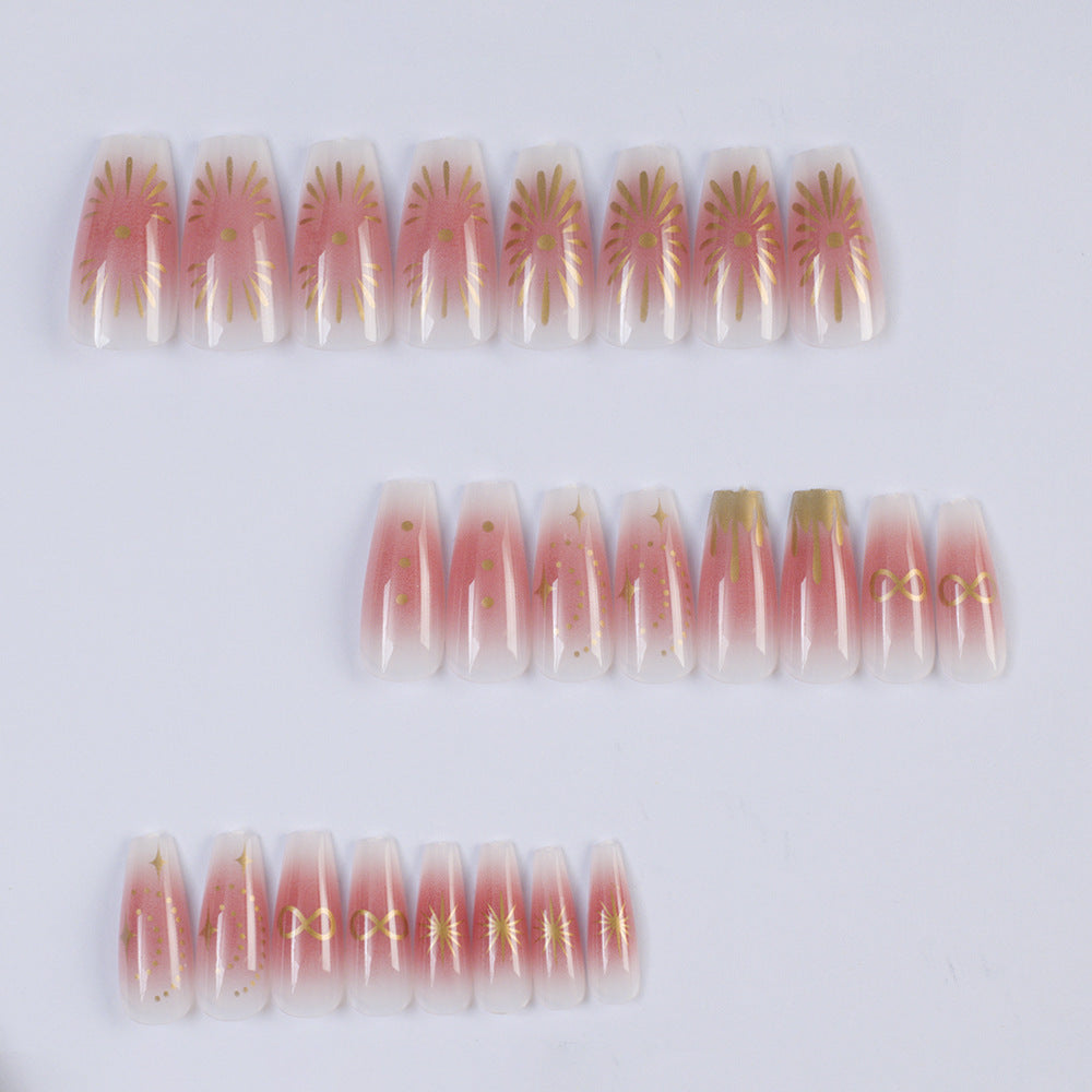 Artificial nails with intricate flower design Acalora