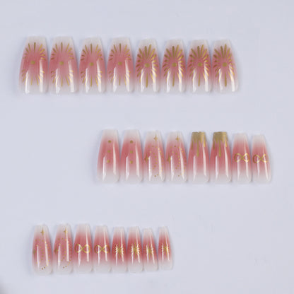 Artificial nails with intricate flower design Acalora