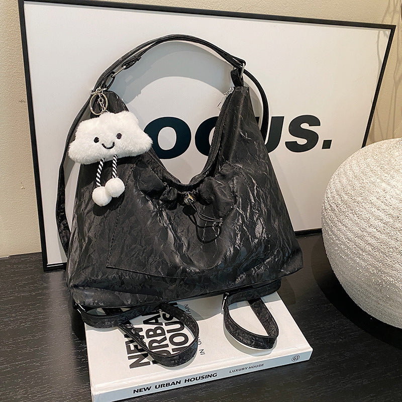 Crinkled Pouch Handbag Acalora