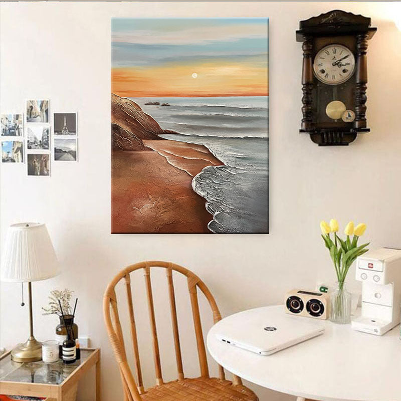 Coastal Seascape Canvas Artwork