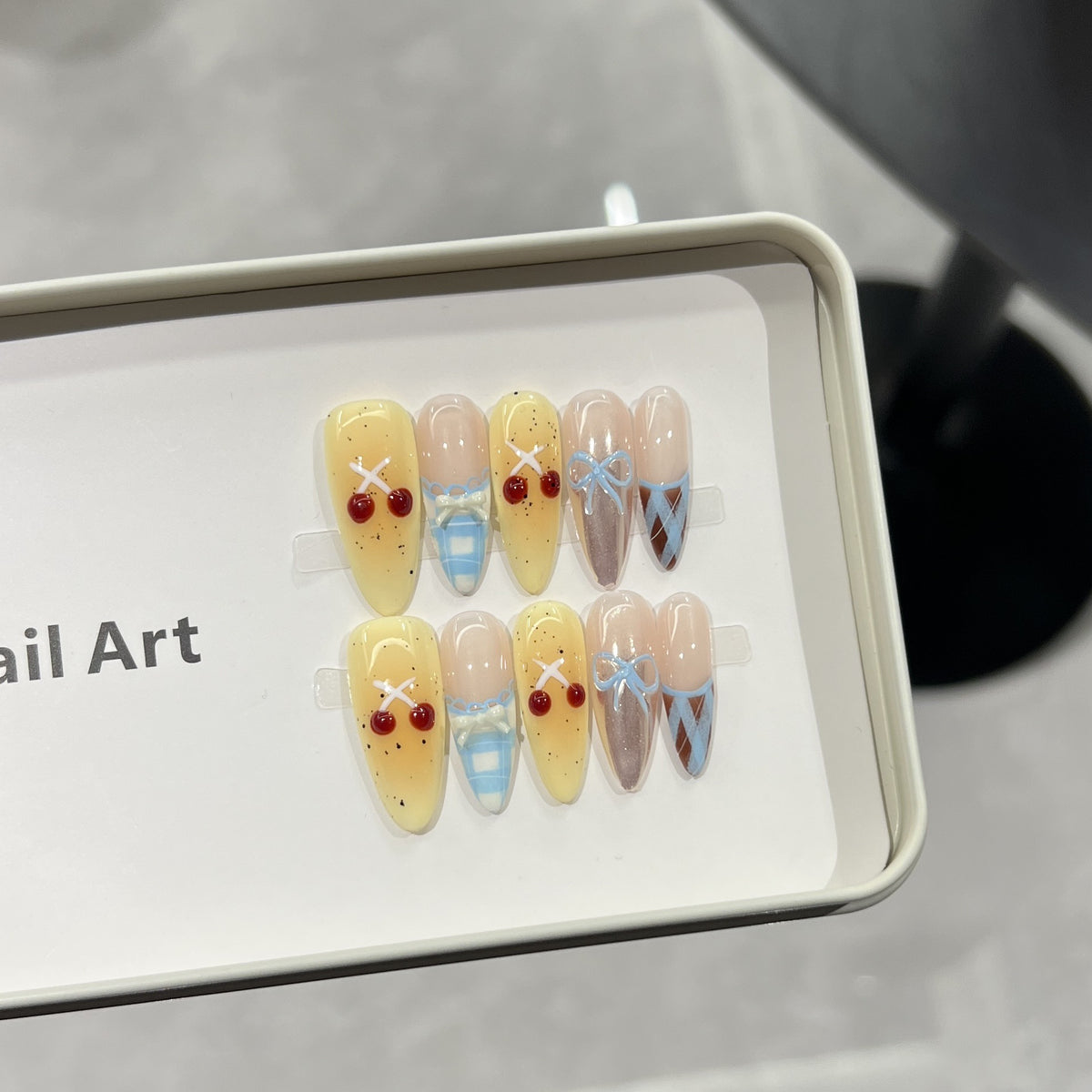 Charming Character-Inspired Press-On Nail Art Set Acalora