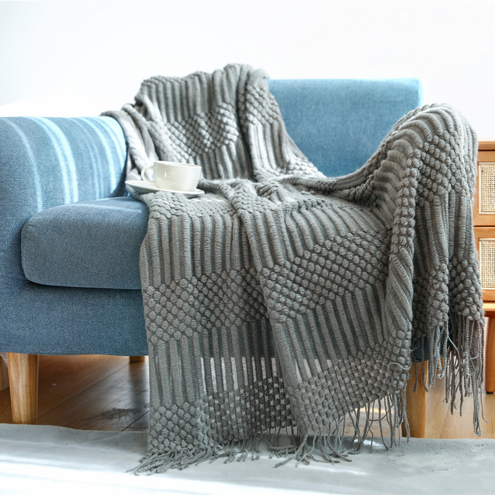 Unisex Stylish Textured Throw Blanket